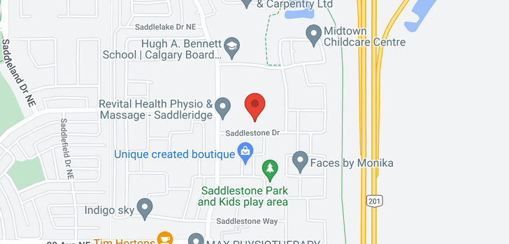 map of #303 70 Saddlestone DR NE